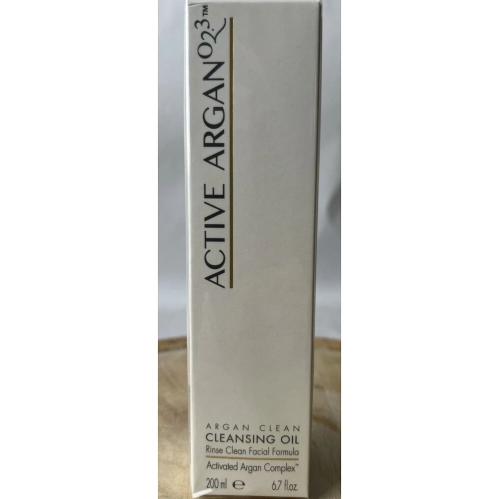 Active Argan O2.3 Clean Cleansing Oil Rinse Clean Facial Formula 6.7oz SEALED